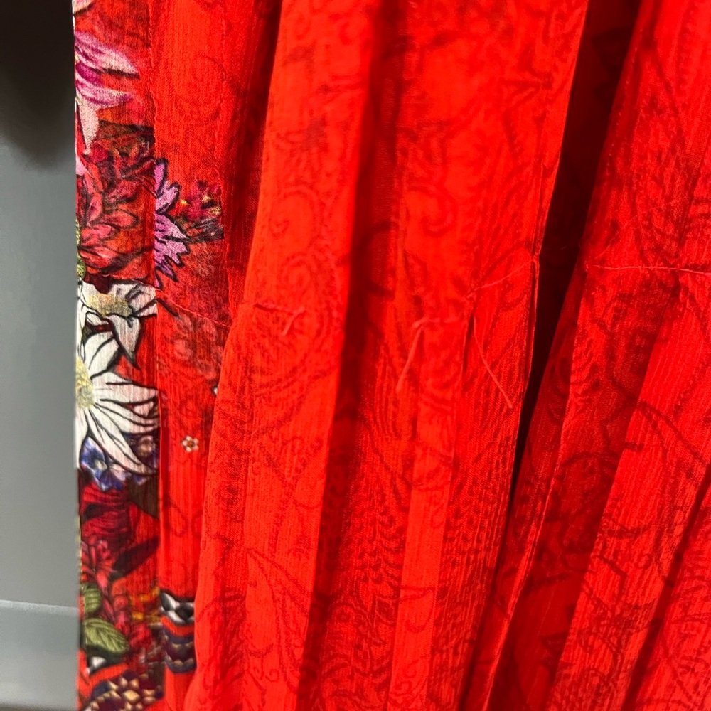 Camilla Wondering Waratah Long Sleeve Dress With Collar in Small - Picture 10 of 11